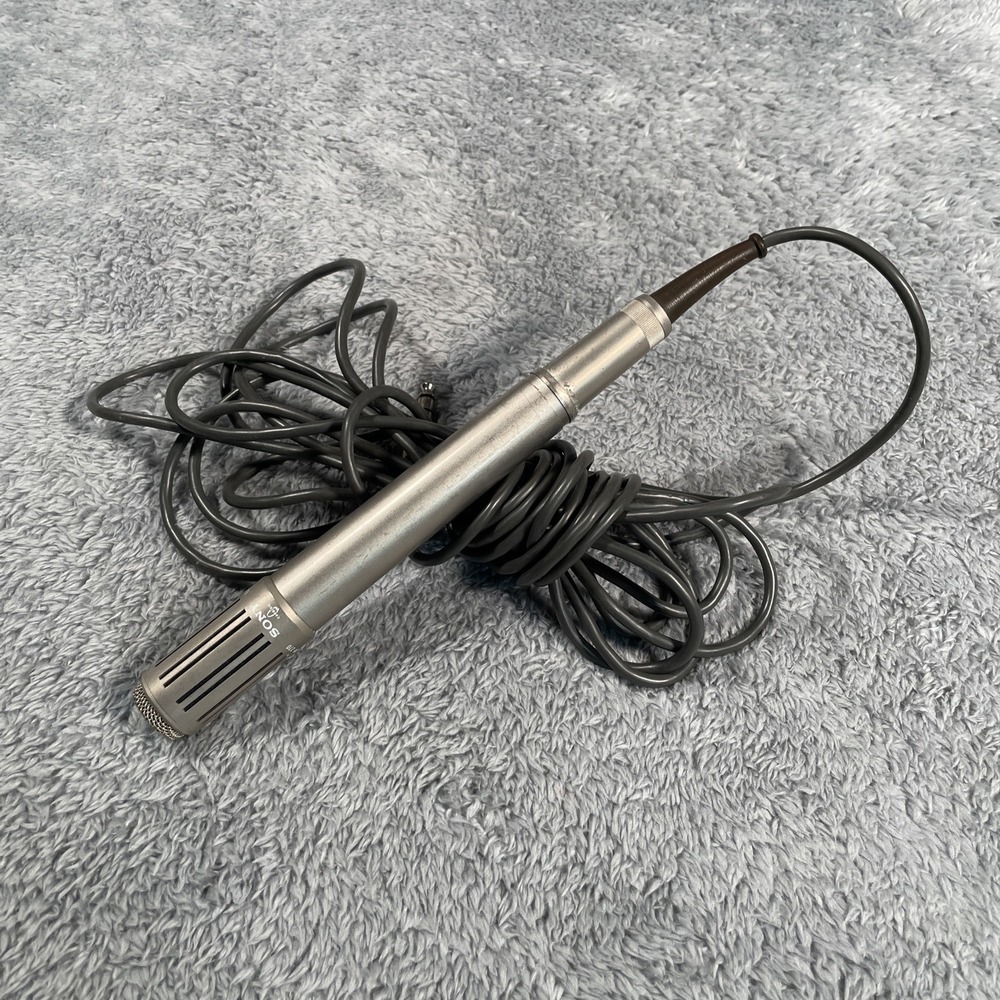 Vintage Sony ECM 270 Electret Condenser Microphone Hi Z Mic Sound Music Singing